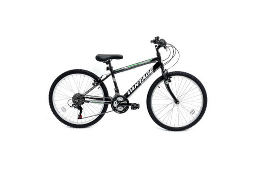 IGNITE VANTAGE Boys 24" Mountain Bike (Black)